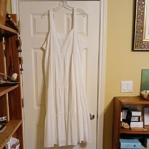 White Boderie Anglaise Sun Dress XXL